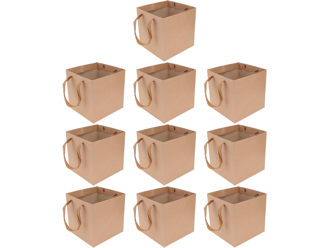 Pacote Com 10 Envelopes De Papel Kraft Marrom, Capacidade Moderada E Fáceis De Manusear.