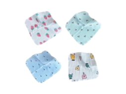 4 Toalhas de Limpeza para Bebês e Crianças Pequenas, Altamente Absorventes, para Limpeza de Baba, Toalha de Rosto, Tamanho P