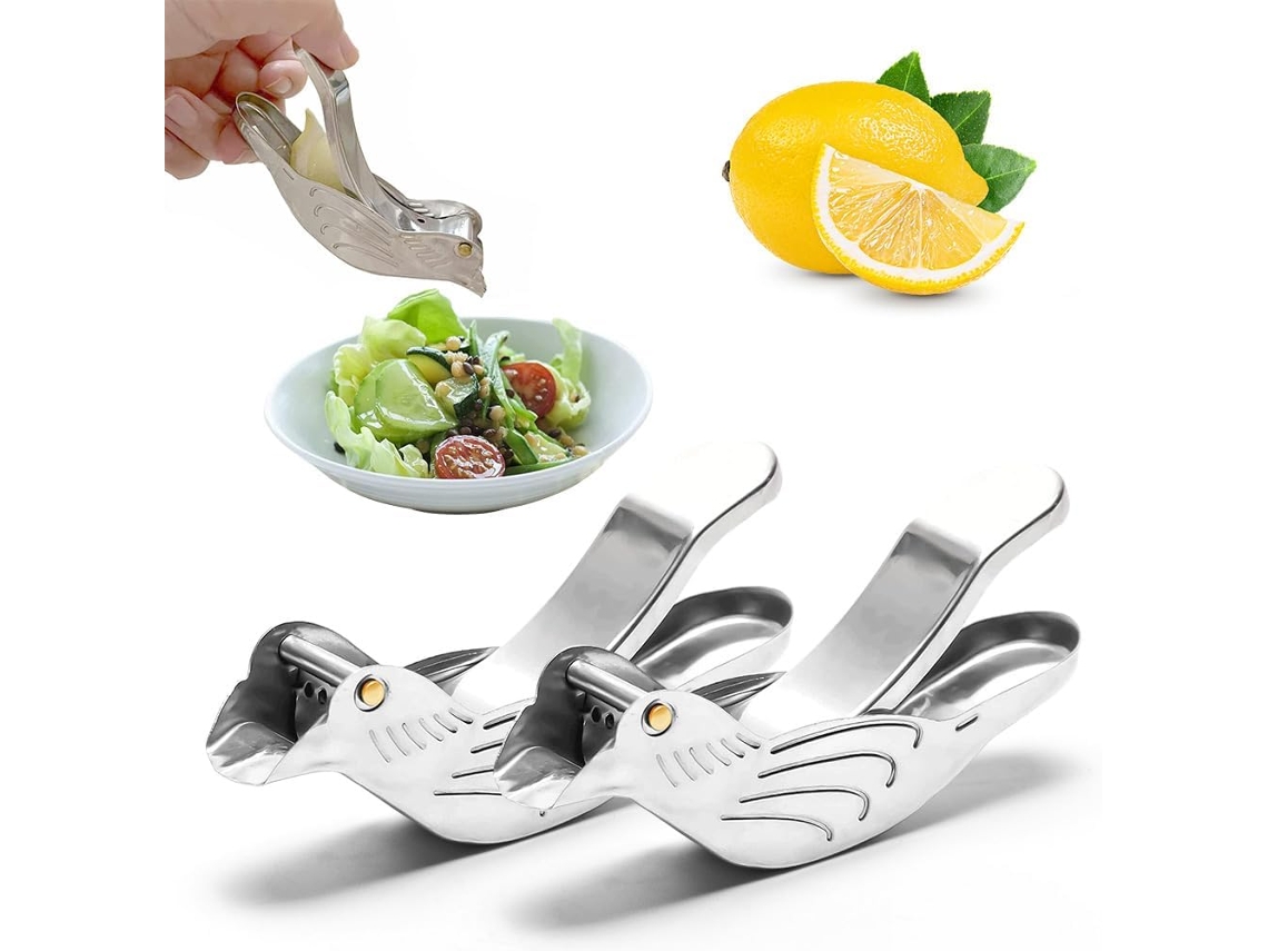 Espremedor De Limão Manual, Espremedor De Limão Em Aço Inoxidável Qualidade Alimentar, Espremedor De Limão Em Formato Peixe(pássaro* 2)