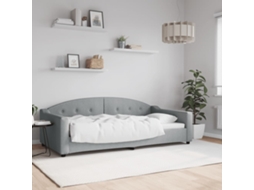 Vidaxl Sofá-cama 100x200 Cm Tecido Cinzento-claro