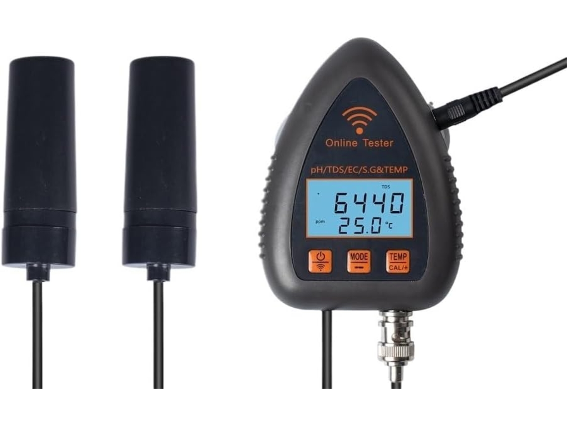 Analisador De Solo, Medidor Inteligente Ph, Tds, Ec, Sg, Temperatura E Qualidade Da Água, Monitor Dados Online