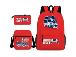 Mochila Escolar Astro Bot Youth Com Robô Espacial Db Aquaforge (3 Unidades)