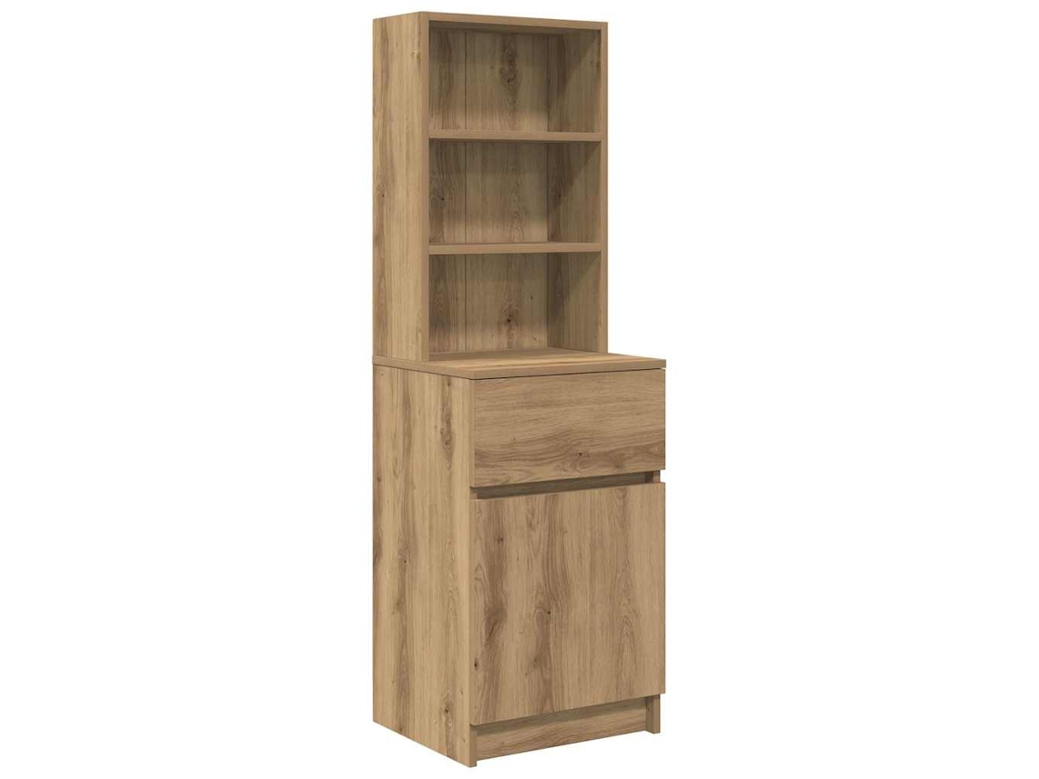 Bedside Cabinet, Bedside Cabinets Vidaxl Marrom Madeira Processada (n/a)