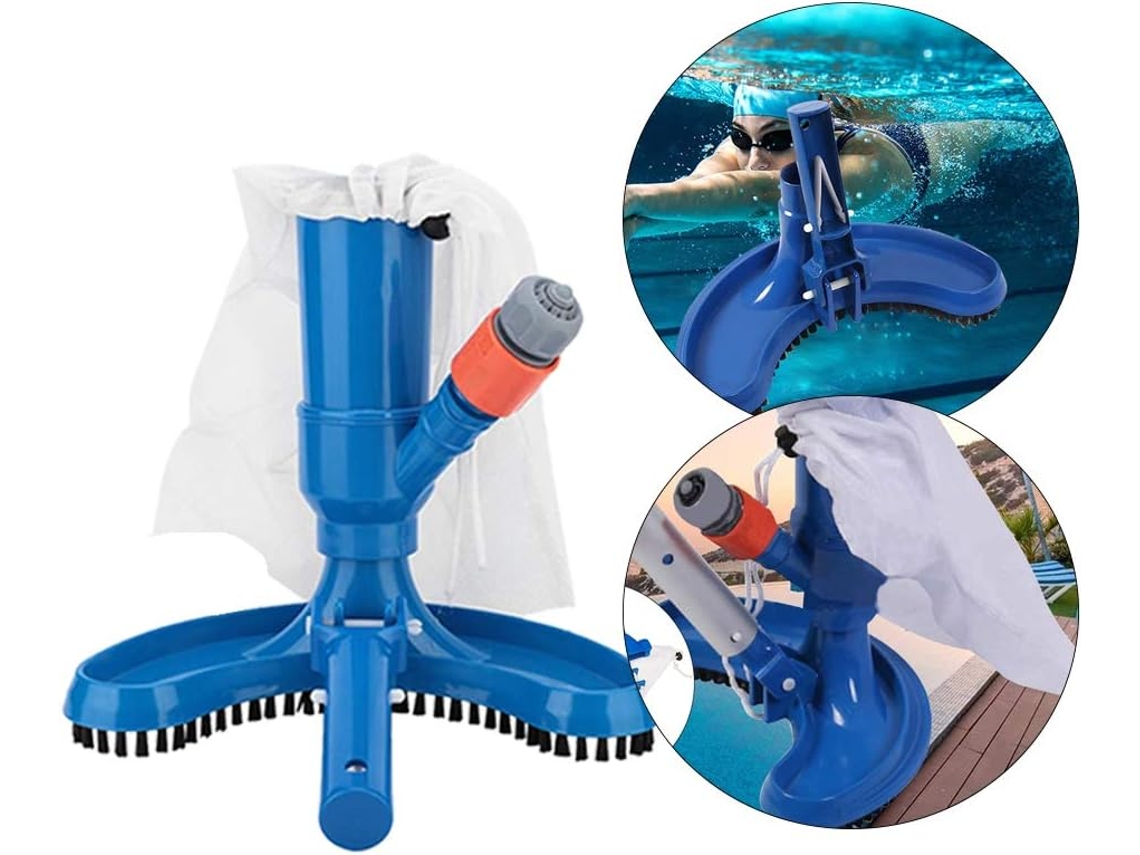 Gcroet Aspirador Pó Escova Natação, Limpeza Portátil Piscina Spa.