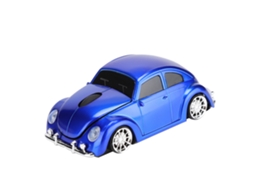 Mouse Sem Fio Ergonômico Em Forma De Carro Creative Beetle 2.4g 1200dpi Para Windows/mac Osblue