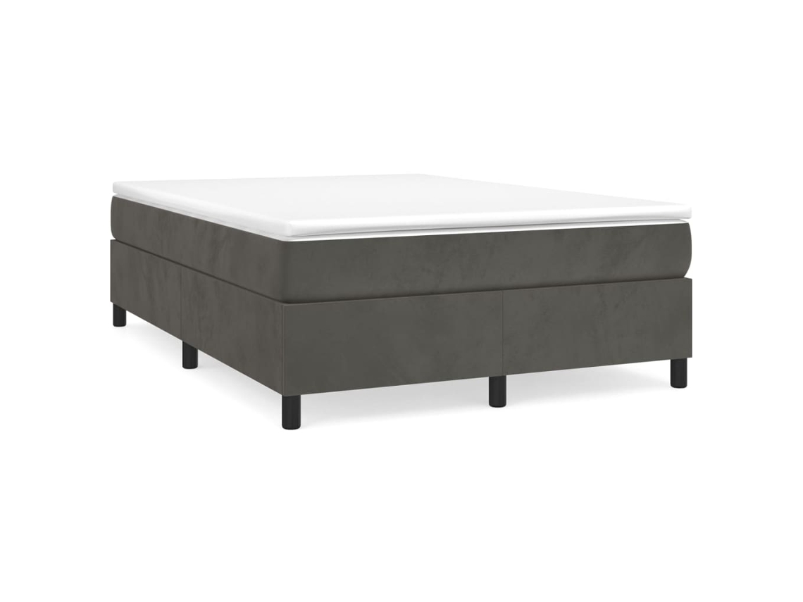 Box Spring Bed Frame, Box Spring Bed Frames Vidaxl Cinzeto Veludo (140 X 190 Cm)