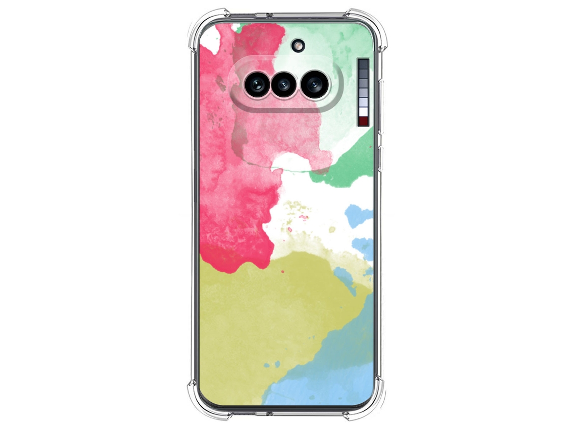 Capa Tumundosmartphone De Silicone À Prova De Choque Para Nothing Phone 4a 5g Com Estampa Em Aquarela 2 Desenhos