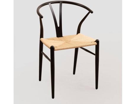 Cadeira de Jantar SKLUM Uish (Preto Aço 77 x 53 x 51,5 cm