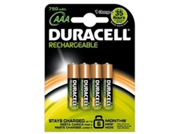 DURACELL Bateria Recarregável Aaax4 Stay Charg…