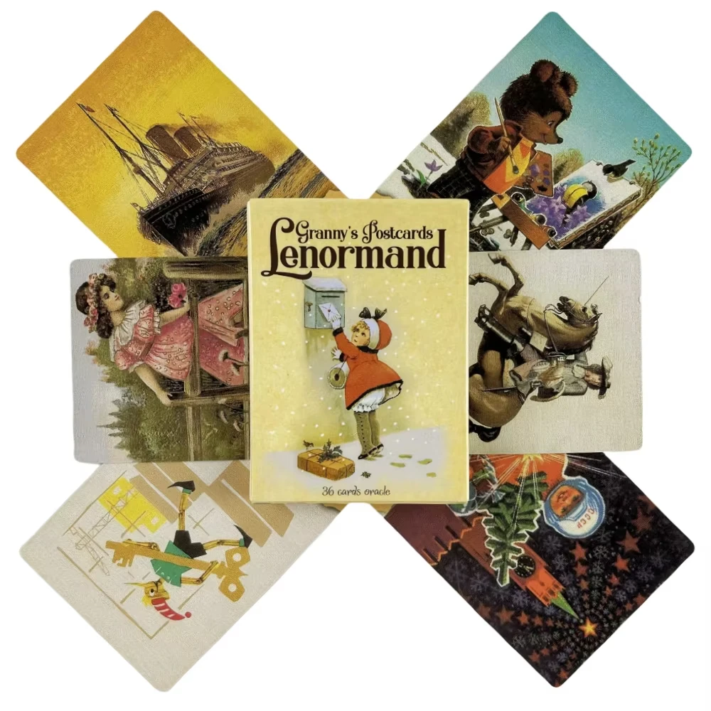 Postais Da Vovó, Cartas Do Oráculo Renoman, Cartas De Tarô, Jogos De Tabuleiro Ingleses Para A Família.
