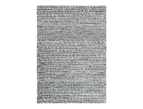 Tapete De Lã E Viscose Cinza Claro 160x230