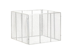 Vidaxl Compostor De Jardim 100x100x77 Cm Ferro Galvanizado