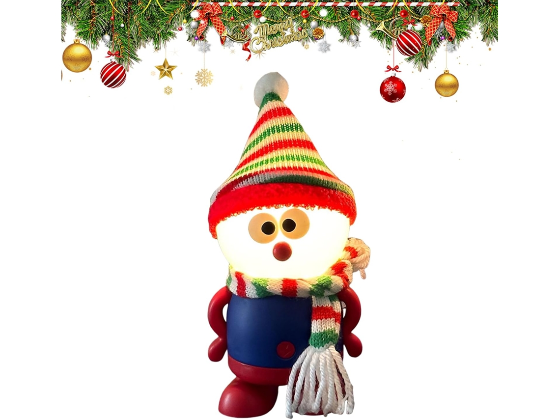 Boneco De Neve Natal Com Luzes E 3 Configurações - Usb