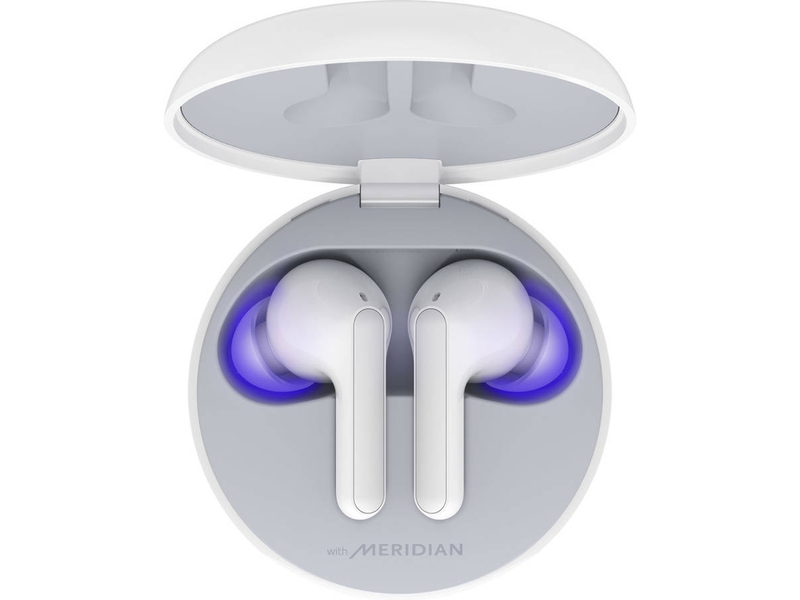 Auriculares Bluetooth True Wireless LG Tone Free Fn6 (In Ear - Microfone - Noise Cancelling - Branco)