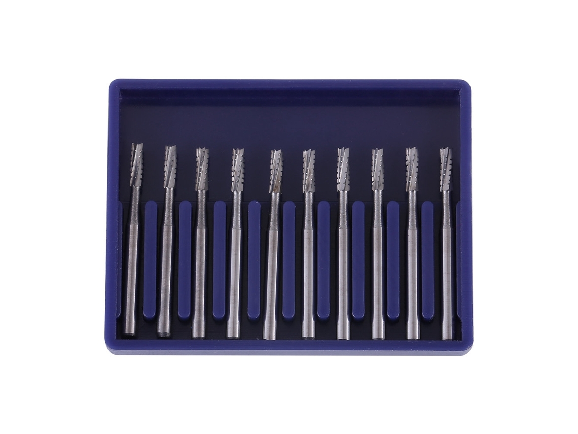 10 Peças/conjunto Brocas De Carbeto De Tungstênio Para Corte De Coroas Dentárias Ferramentas Para Dentistas (fg558)