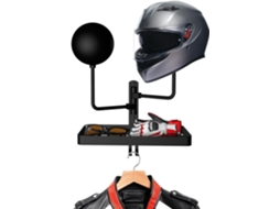 Suporte De Parede Para Capacete Robusto Bicicleta, Fixação Sólida Na Parede, Design Soldado Resistente, Ferragens Fáceis