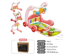 Brinquedo 2 em 1 para Bebês: Andador Multifuncional com Pedais e Piano.golfinho Piano Coelhinho Fofo CHENNNLS