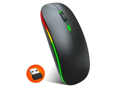 Rato TRUMSEN M40 RGB (Wireless - 1600dpi - Preto)