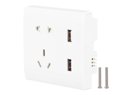 Laxiscreed Tomada De Carregador De Parede Com Usb Duplo Para 110/220v