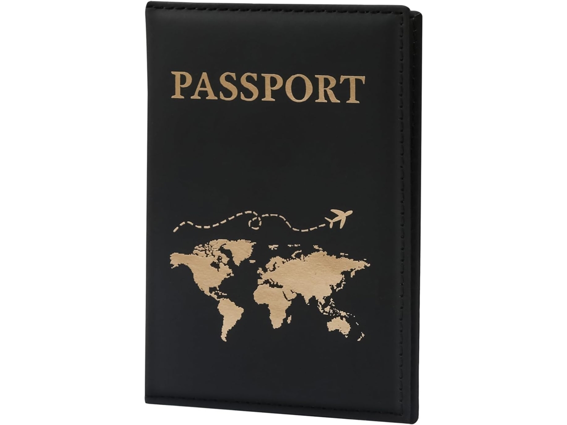 Porta-passaporte Em Couro Com Vários Compartimentos, Carteira Fina E Portátil Para Passaporte, Ideal Para Viagens, Cartões De Visita E Crédito