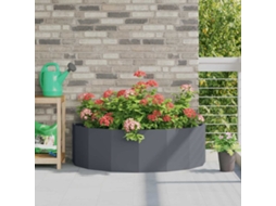 Vidaxl Floreira Antracite 120 X 60 X 35 Cm Aço