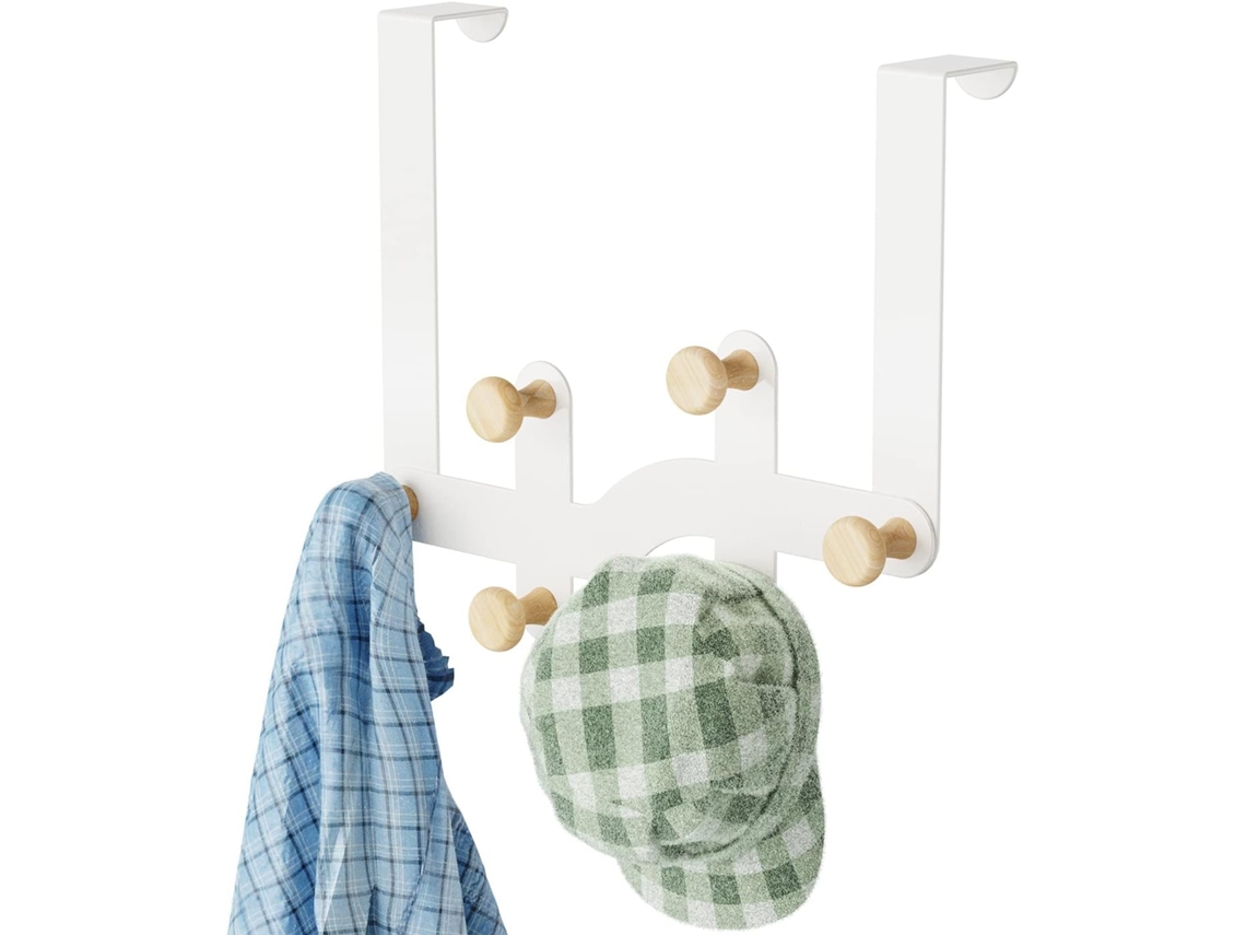 Ganchos de Parede Brancos para Porta, Cabide de Porta, Suporte para Porta, Cabide para Pendurar na Porta BRILVIBERA