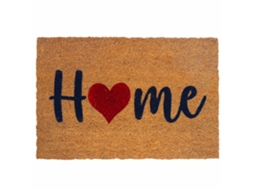 Tapete De Coco Com Design Lar E Base Pvc Antiderrapante 60x40 Cm