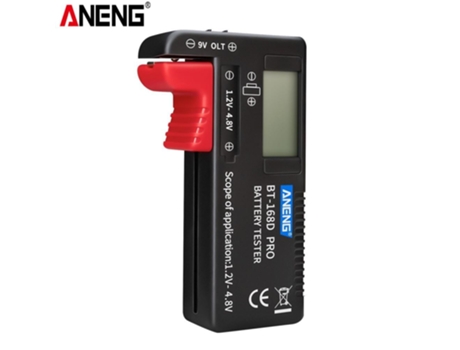 Testador de bateria BT 168 Pro com display digital, testador de bateria, capacidade da bateria, Aneng
