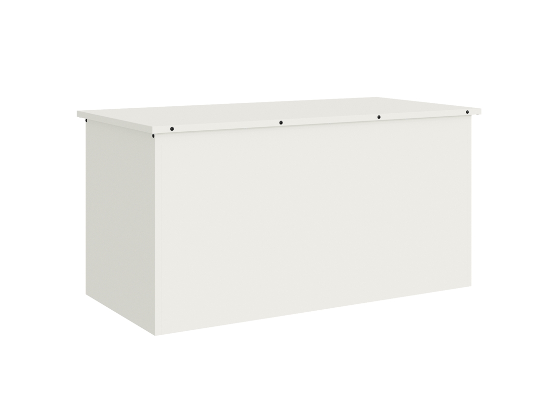 Conjunto 1 Caixa Externa Vidaxl Branco Aço (100 X 50,5 X 50 Cm)