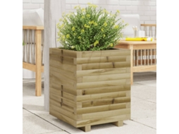 Vidaxl Vaso/floreira De Jardim 40x40x49,5 Madeira De Pinho Impregnada
