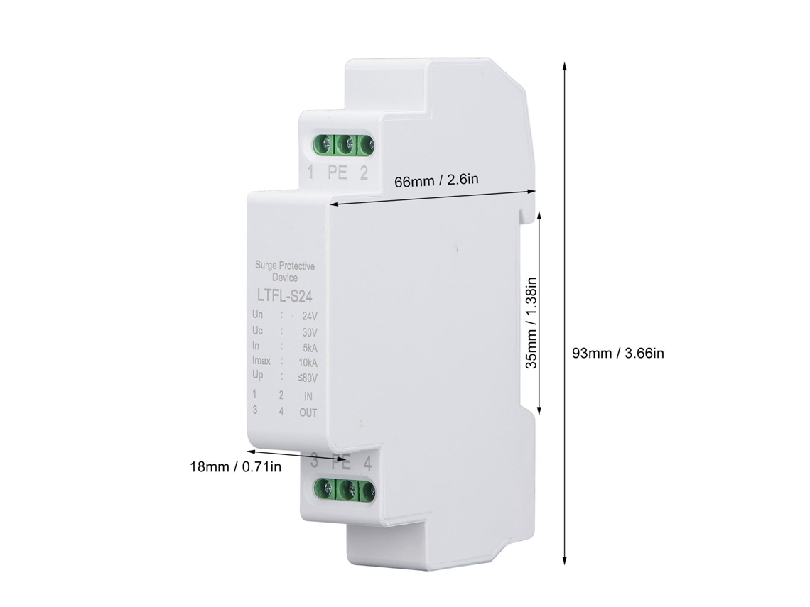 Dispositivo De Proteção Contra Surtos Laxiscreed Para 24v Com Interface Rs232/rs485/rs422