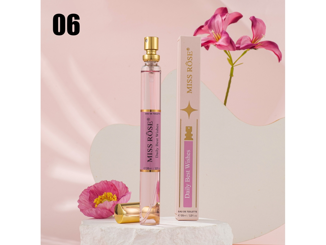 Frascos, 35 ml, fragrância floral, fragrância duradoura, fragrância floral doce, perfume, frescor diário, caixa de fragrância leve (nº 06)