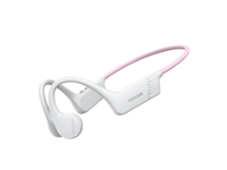 Fones De Ouvido De Condução Óssea, 10 Horas De Duração Da Bateria, Design À Prova D'água, Branco-rosa