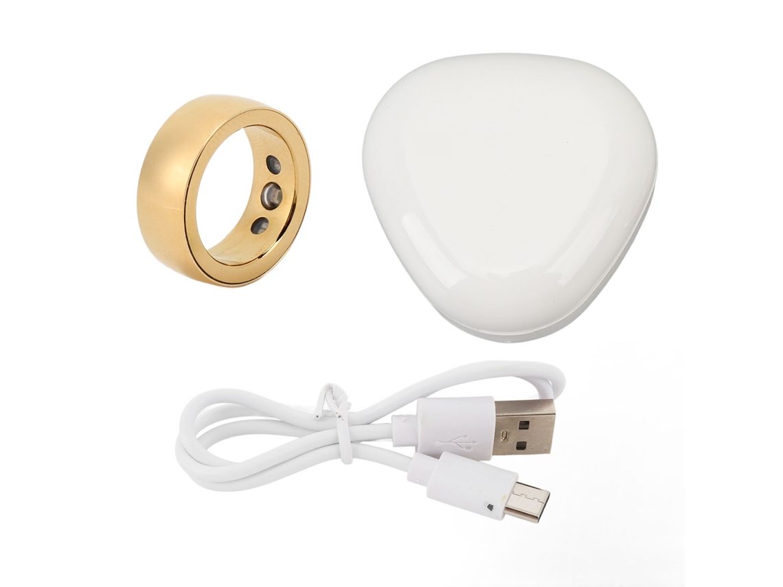 Anillo para Sueño y Actividad, Resistente IP68, iOS y Android, Negro, Talla 18 | S/MARCA