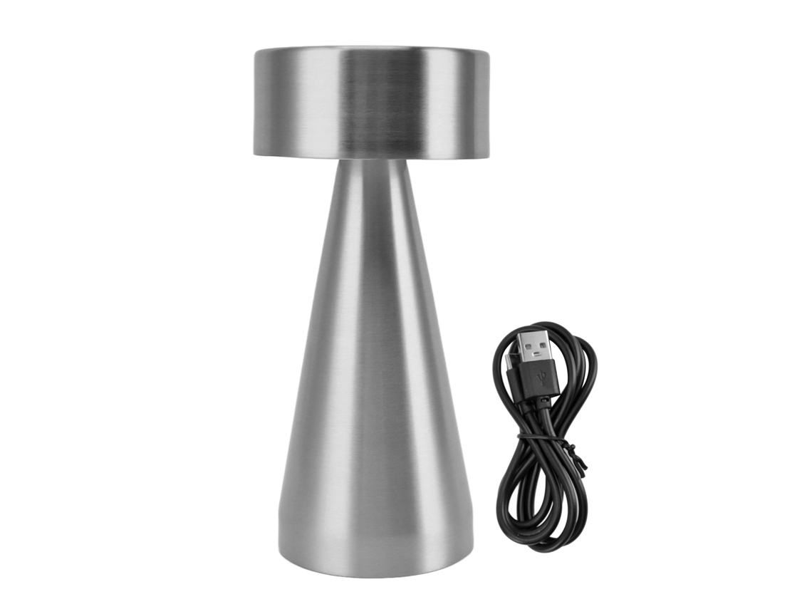 Luminária de Mesa Portátil Led em Metal com Sensor de Toque CHABERLU