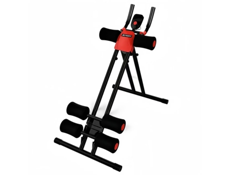 Banco Dobrável Multifuncional Synerfit Com Ecrã Lcd Para Exercícios Abdominais De Corpo Inteiro Modelo Tech Gym