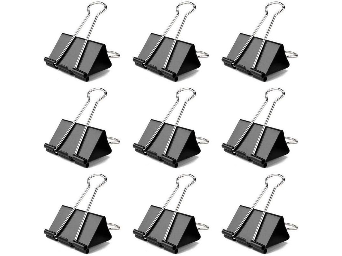 2026 60 Pinças Bulldog de 25mm, Clips de Metal para Papéis, Clamps para Escritório e Lar