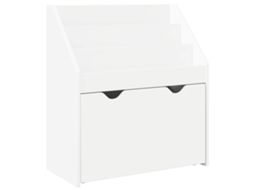 Conjunto 1 Estante Infantil Vidaxl Branco Derivados De Madeira (60 X 29,5 X 69 Cm)