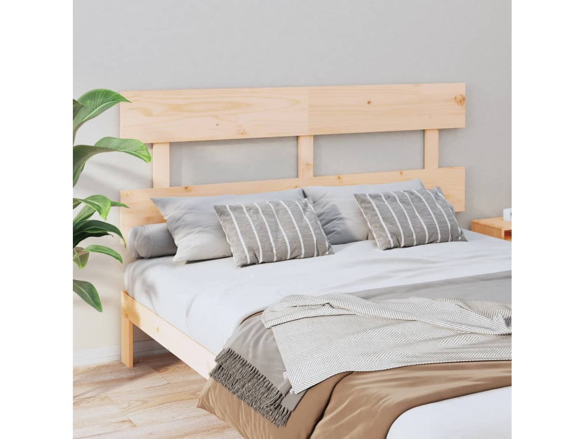 Vidaxl Cabeceira De Cama 154x3x81 Cm Pinho Maciço