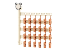 Rack de meias dobrável com múltiplos clips 4 camadas S/MARCA