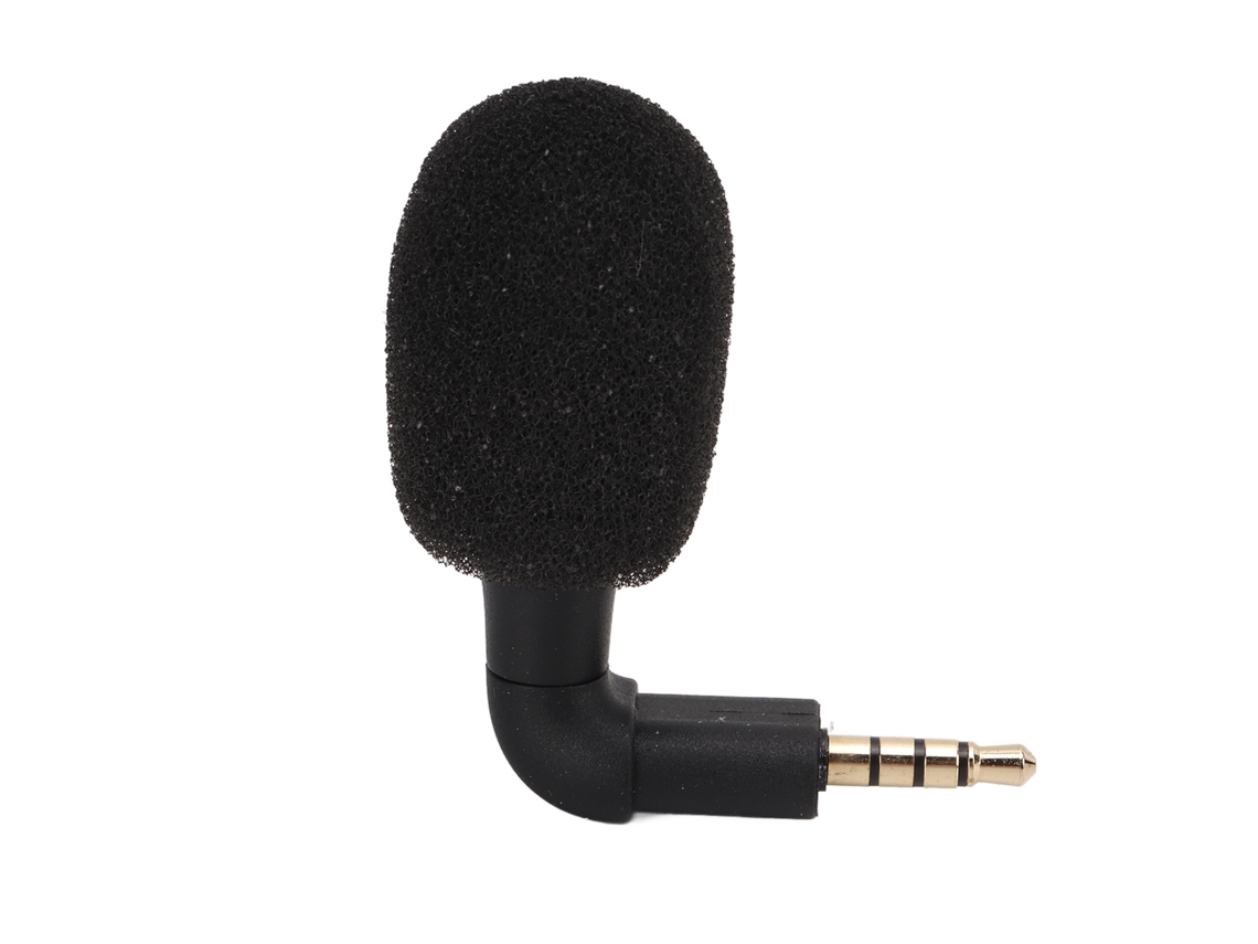 Micrófono Mini Omnidireccional Com Jack 3.5mm, Mic Pequeno Portátil, Mic Áudio Mini Para Lavalier