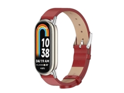 Pulseira De Couro Pu De Microfibra Mijobs Para Xiaomi Mi Band 8 / 9 / 9 Nfc