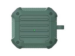 Fones De Ouvido Sem Fio À Prova De Choque Em Fibra De Carbono, Capa Protetora De Tpu Para Airpods 3, Verde Ushion