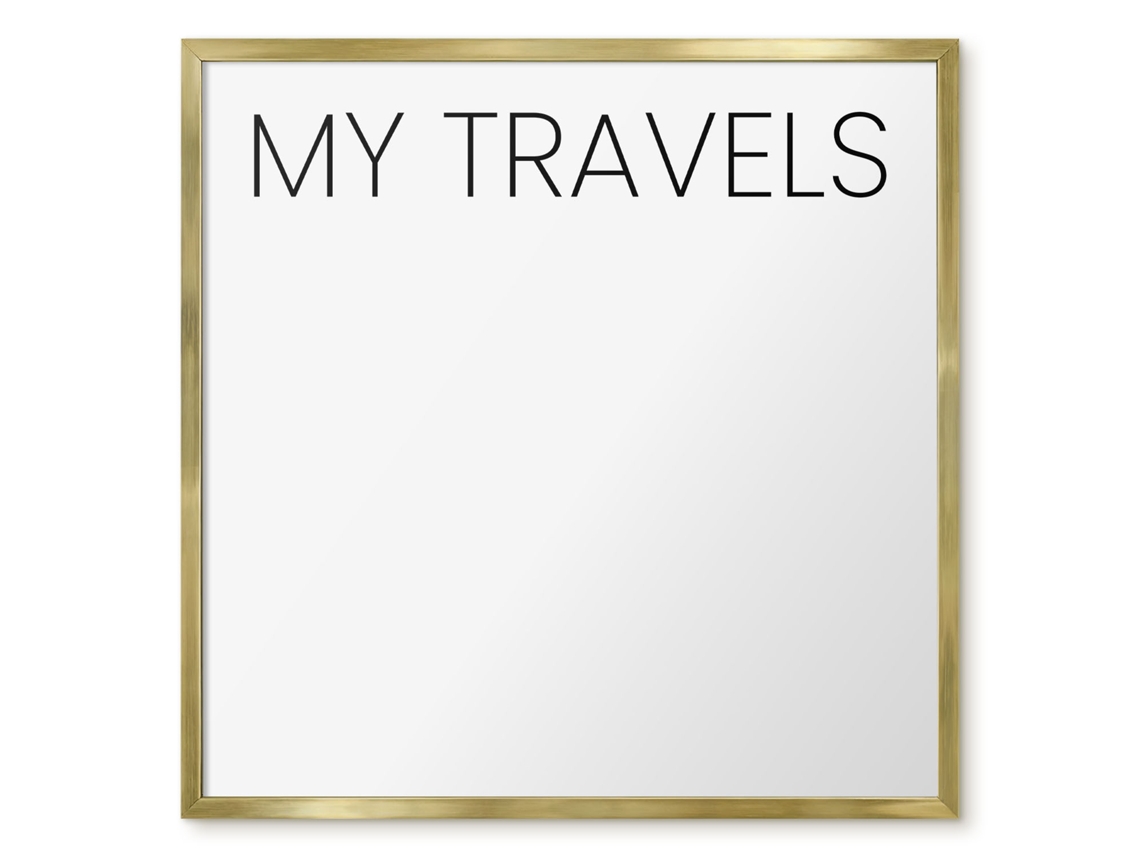 Magnetic Wall Board My Travels For The Office Espelharte (50x50 Cm)