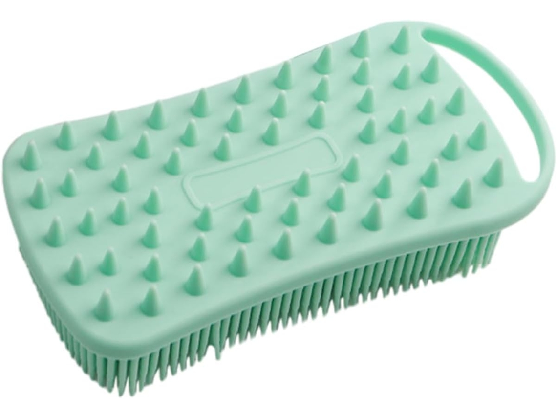 Escova De Banho Silicone Magiclulu, Escova Dupla Face Para Corpo E Cabelo, Esfoliante E Prática