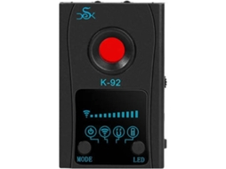 Detector GPS, scanner de câmera, microfone, mini widget espião, antiespião, detector de fio oculto Bestvite (preto)