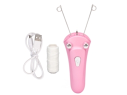 2026 depiladora Facial Automática de Hilo de Algodón Recargable Usb Led Sin Cable Rosa