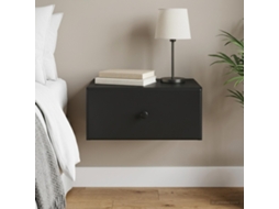 Vidaxl Gabinete De Canto Montado Na Parede Preto 49 X 34,5 X 20 Cm