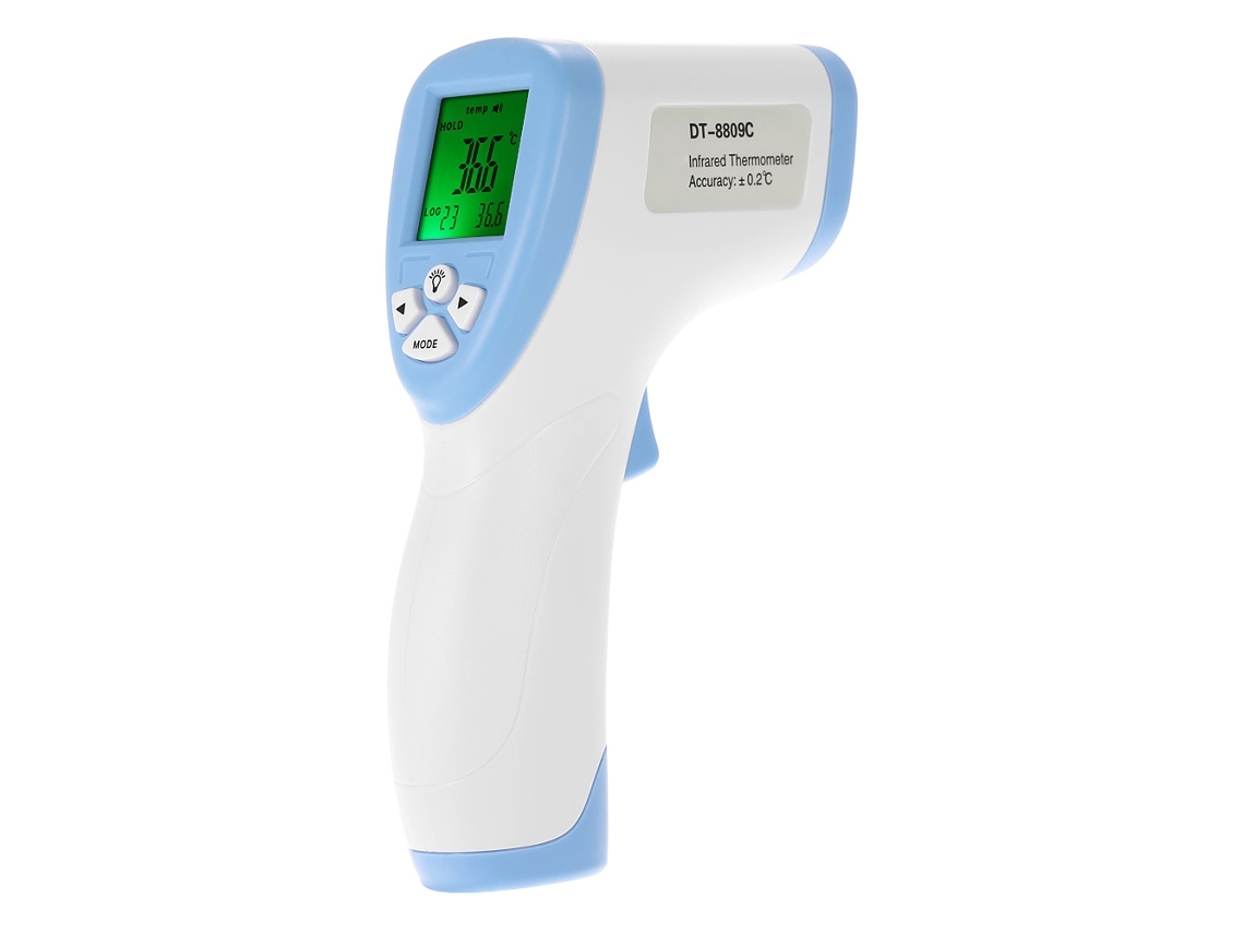 Termômetro Infravermelho Digital Lcd Sem Contato Para Frente E Corpo De Bebê E Criança Com Função De Retenção De Dados