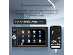Player Dvd Carro 2 Din Tela Touch 6.2 Bt 5.0 Câmera